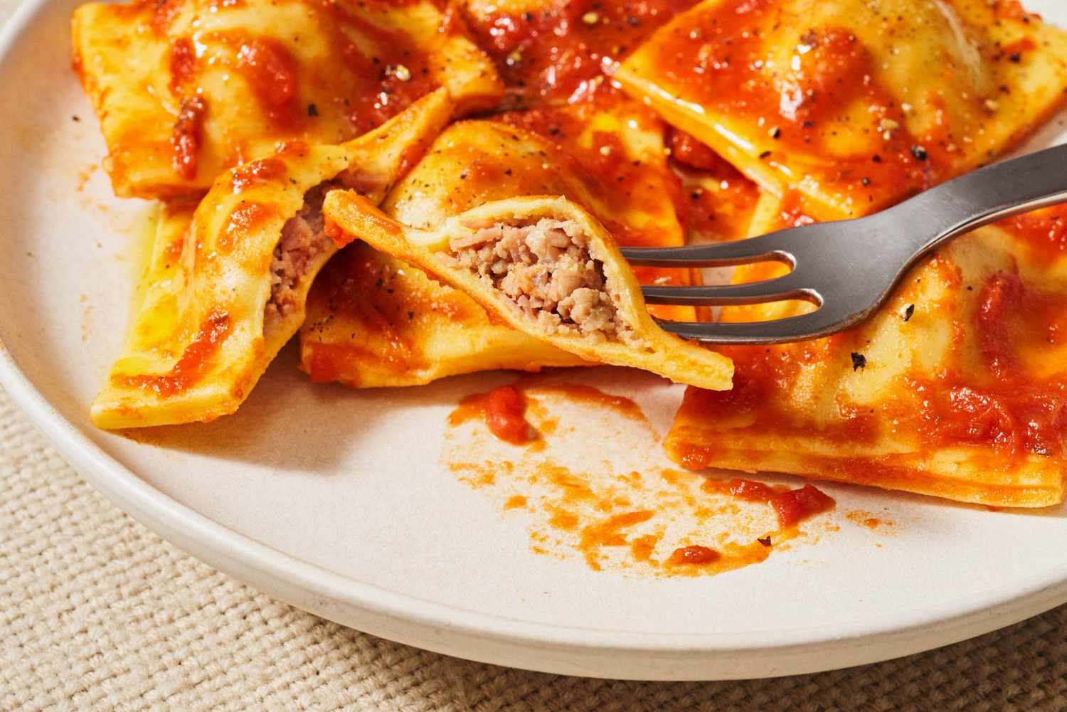 Meat ravioli