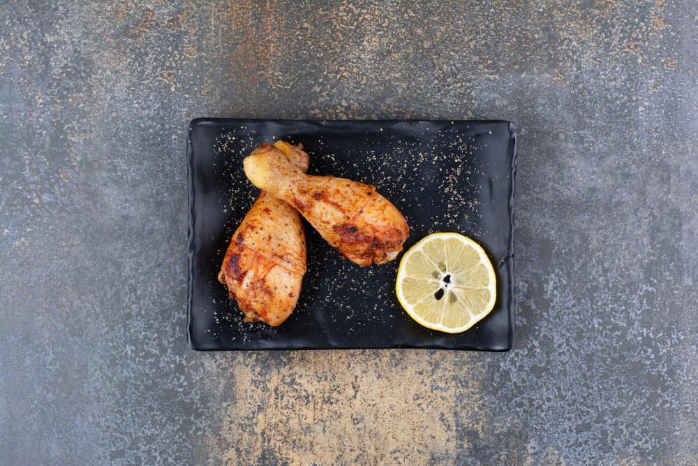 Oven baked chicken drumstick