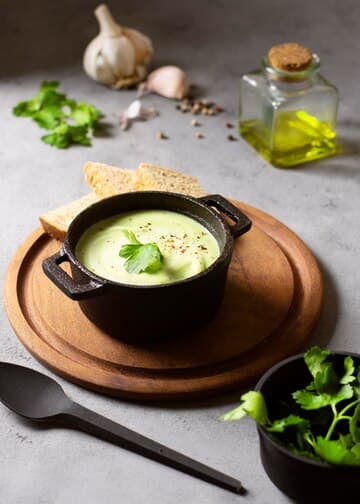 Cream of Fiddlehead soup
