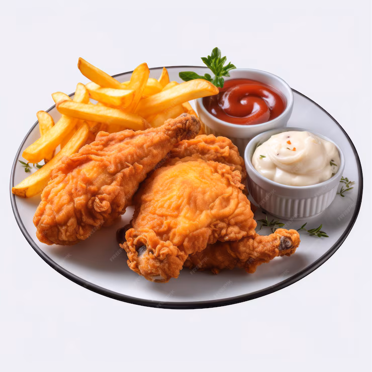 Deep fried chicken drumstick